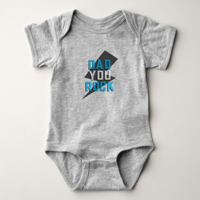 Vater You Rock Baby Bodysuit Strampler (Vorderseite)