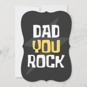 Vater You Rock - Vatertag / Geburtstagsgeschenk Einladung