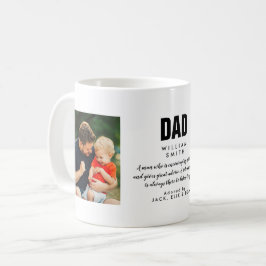 Vater Zitat Modernes Cooles Foto Kaffeetasse