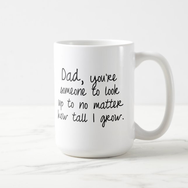 Vater-Zitat-Tasse Kaffeetasse (Rechts)