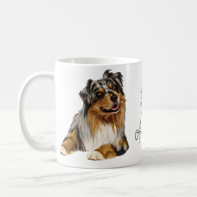 Vater zu einer australischen Shepherd-Tasse Kaffeetasse (Links)