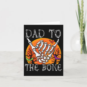 Vater zu Knochen Halloween Mondkostüm Skeletthands Karte