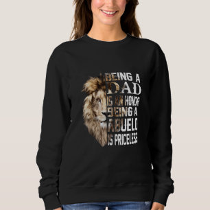 Vater zu sein ist Ehre, Abuelo ist unbezahlbarer V Sweatshirt