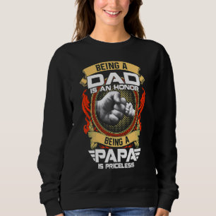 Vater zu sein ist eine Ehre, Papa zu sein, ist unb Sweatshirt
