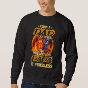 Vater zu sein ist eine Ehre, Papa zu sein, ist unb Sweatshirt