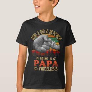 Vater zu sein ist eine Ehre, Papa zu sein, ist unb T-Shirt