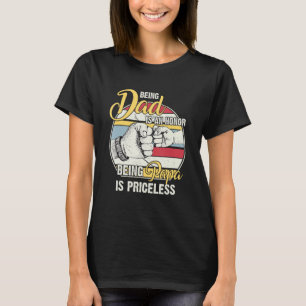 Vater zu sein ist eine Ehre Papa zu sein ist unbez T-Shirt