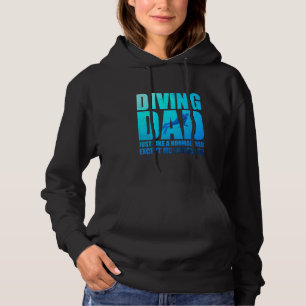 Vater zu tauchen ist wie ein normaler Sonnenunterg Hoodie