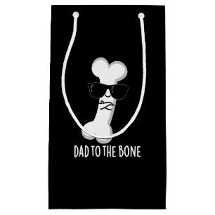 Vater zur Knochenknochen-Anatomie Pun Dark BG Kleine Geschenktüte