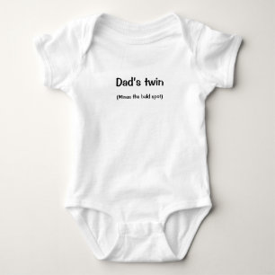 Vater-Zwillingsgeschenk (ohne Glatze) Baby Strampler