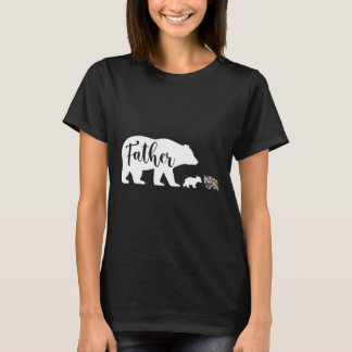 Vaterbärenautismus Liebe Unterstützung Familie A T-Shirt