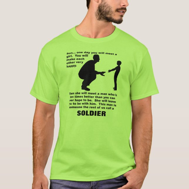 Vaterberater Soldat Pride Funny T - Shirt (Vorderseite)
