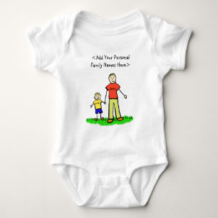Vatercharakter und Familienname Sonderart T - Shir Baby Strampler