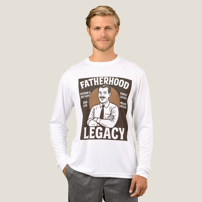 Vatererbe Vintage Vater's Day  Tri-Blend Shirt (Vorderseite komplett)