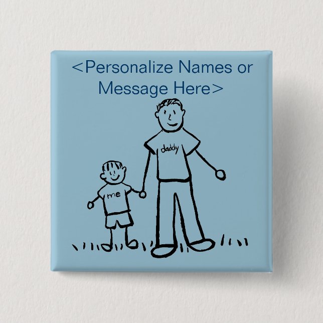 Vatergestalt und Familienkatalog Art Custom Button (Vorderseite)