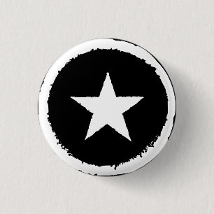 Vaterländische Armee Krieg Weißer Star Symbol Zeic Button