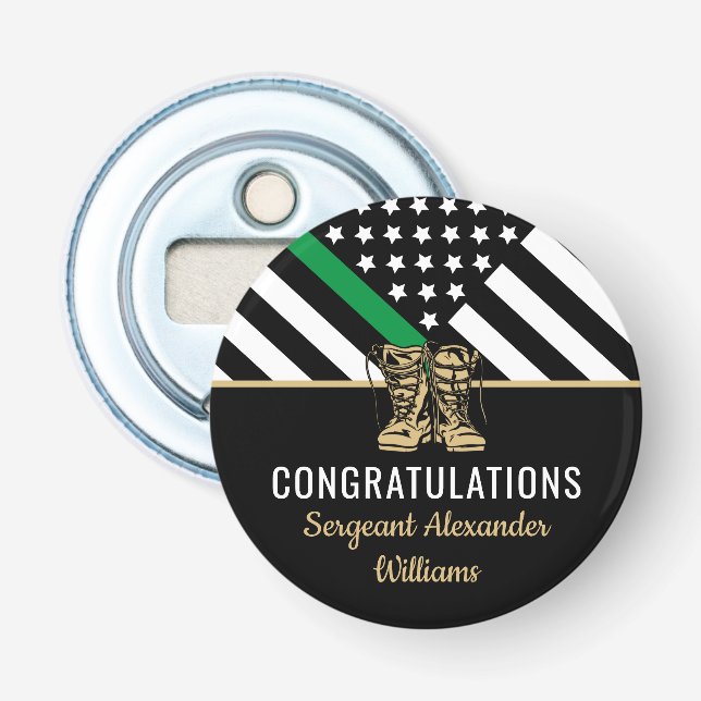 Vaterländische Armee unter der Flagge der Grünen L Flaschenöffner (Vorderseite)