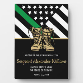 Vaterländische Armee unter der Flagge der Grünen L Fotoplatte