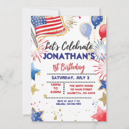 Vaterländische Geburtstagspartei - Einladung, Star Einladung