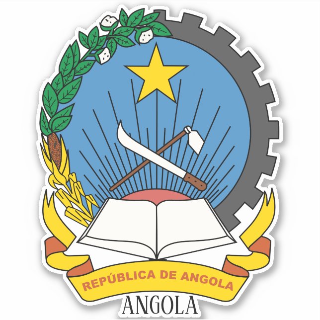 Vaterländische Wehrpolizei Angola Aufkleber (Vorderseite)