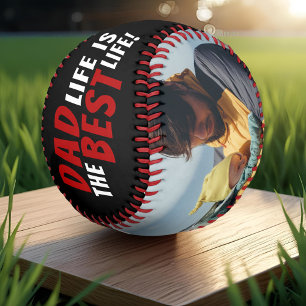 Vaterleben ist das beste Leben 2 Fotos Vatertag Baseball