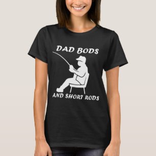 Väterliche Körper und kurze Ruten Lustiger Mann An T-Shirt