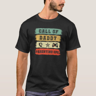 Väterlicher Gamer-Vater, Ruf des Daddy, Ruf des Va T-Shirt