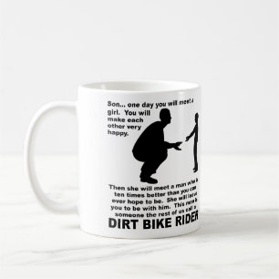 Väterlicher Rat Dirt Bike Motocross Lustiger Beche Tasse