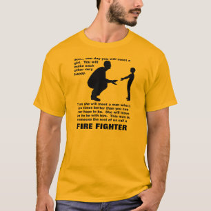 Väterlicher Rat Feuerwehr Stolz Lustiges T-Shirt