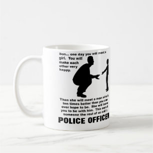 Väterlicher Rat Polizei Ordnungsamt Lustiger Beche Tasse