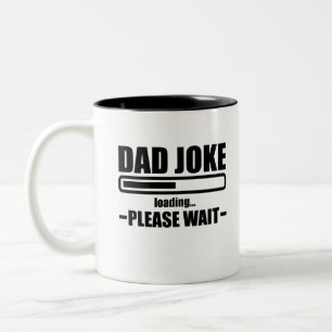 Väterlicher Witz Ladend lustiger Vater Vätertag Zweifarbige Tasse