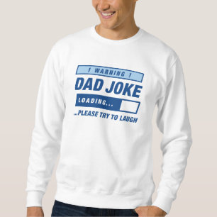 Väterlicher Witz lädt Sweatshirt