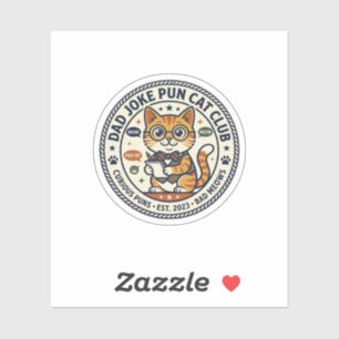 Väterlicher Witz Pun Katzen Katze Grafik T-Shirt K Aufkleber