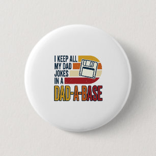 Väterlicher Witz Väterliche Basis Retro Lustiger V Button