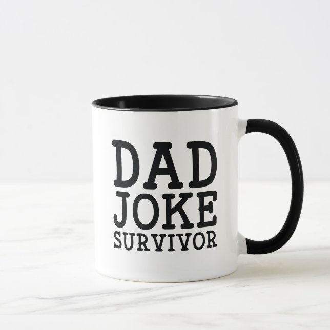 Väterlicher Witze-Überlebender Tasse (Rechts)