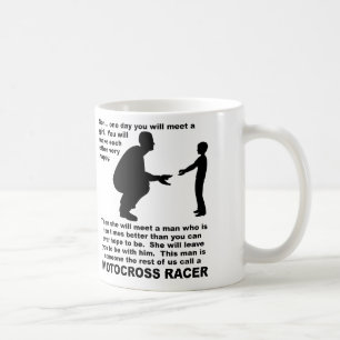 Vaterratgeber Motocross Dirt Bike Funny Mug Tasse