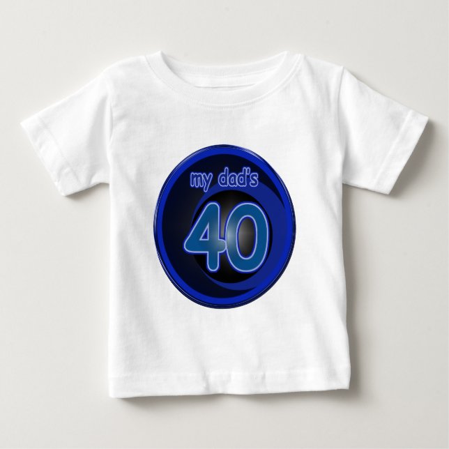 Vaters 40. baby t-shirt (Vorderseite)