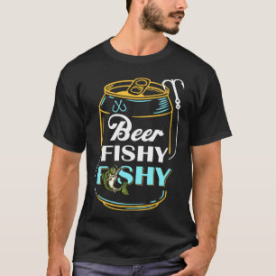 Vaters Angeln für Männer Bier Fischig Fischig T-Shirt