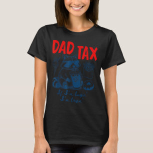 Vaters Anteil, wenn er beim Kauf versucht, Waschbä T-Shirt
