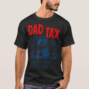 Vaters Anteil, wenn er beim Kauf versucht, Waschbä T-Shirt