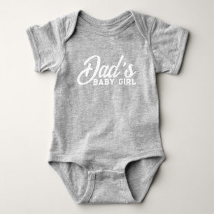 Vaters Baby Girl Niedlich Gray Strampler