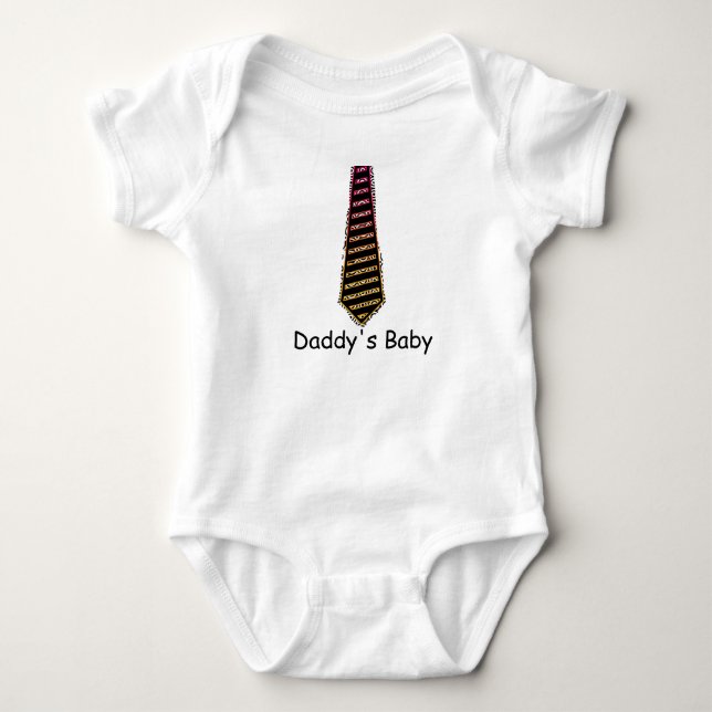 Vaters Baby-Schlips Baby Strampler (Vorderseite)