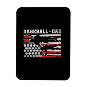 Vaters Baseball-Shirt für Männer Coach Batter Pitc Magnet