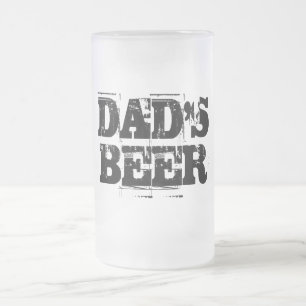 Vaters Bier-Tasse Mattglas Bierglas