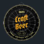 Vaters Bierflocken Gelber Text, jeder Name ist sch Dartscheibe<br><div class="desc">Vater oder ein beliebiger Name Handbier. Verwenden Sie einfach die Option "Personalisieren Sie diese Vorlage",  um den Text zu ändern. Kostenlose Getränke zu jeder Zeit Text mit jedem Datum.</div>