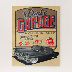 Vaters Cadillac Garage Jigsaw Puzzle 1964