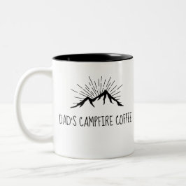 Vaters Campfire-Kaffee Zweifarbige Tasse