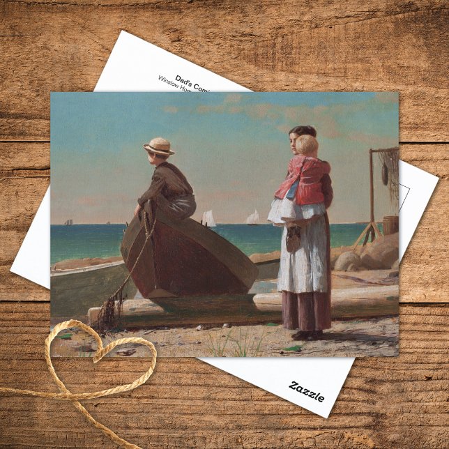 Vaters Coming Winslow Homer Fine Art Postkarte (Von Creator hochgeladen)