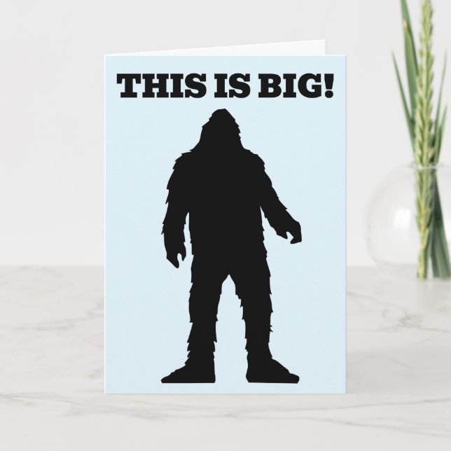 VATER'S DAY BIGFOOT FUNNY Grußkarten Karte (Vorderseite)