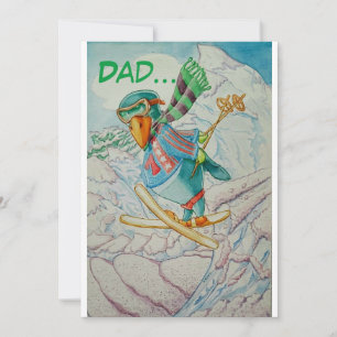 VATER'S DAY FUNNY GREETINGS CARD. DANKESKARTE